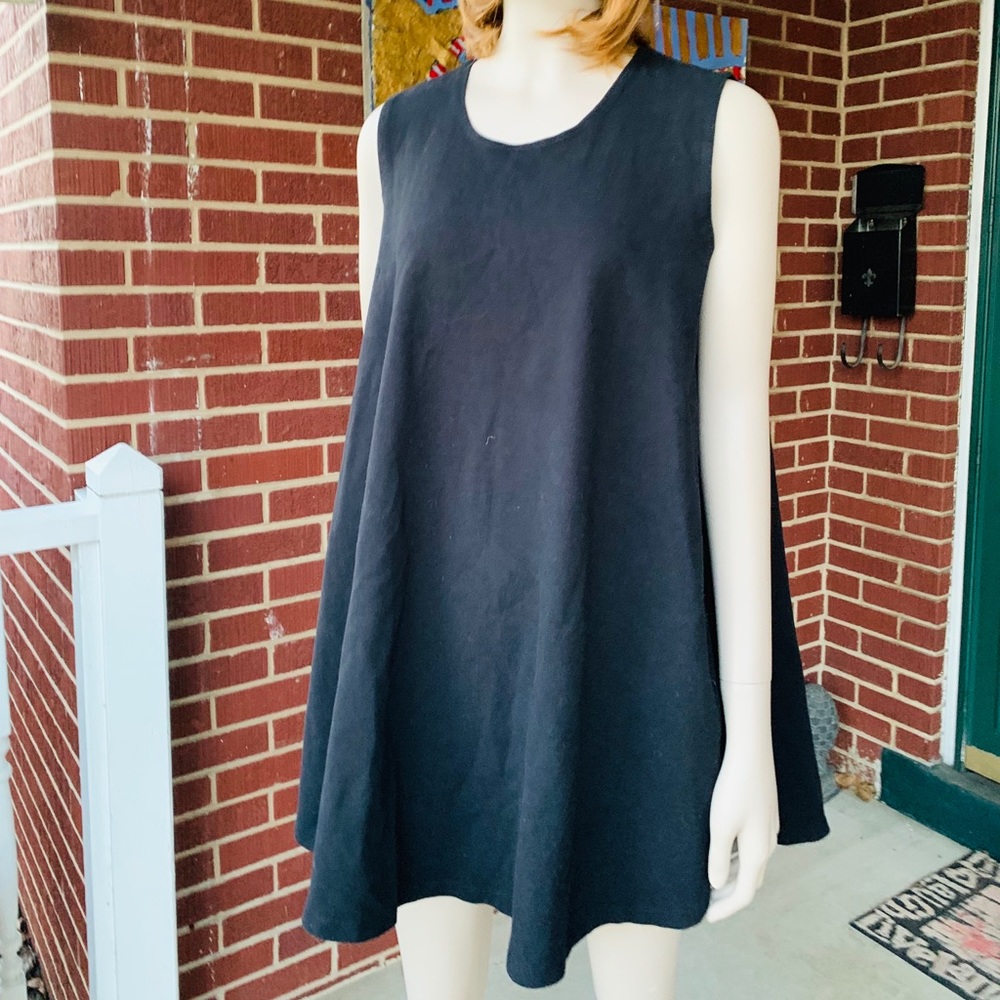 Brandy Melville Black Oversized Sleeveless Dress